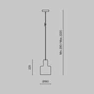 ��������� ���������� Maytoni Broni (�����) T439-PL-01-GR, 60��, IP20, E27, ������