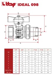     ITAP IDEAL 098 1/2"  50 PN , 