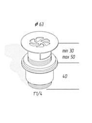    Migliore DAISY d-63, 1 1/4"    ,  ML.RIC-10.124.CR