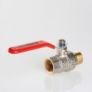 Кран шаровый 1 1/2"ВН VALTEC BASE красная ручка VT.215.N.08