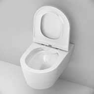 Подвесной унитаз AM.PM Func FlashClean 540х375х340 безободковый, с сиденьем C8F1701SC