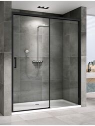 Душевая дверь ABBER Komfort AG93120B (1200х2000) раздвижная, стекло 8мм прозрачное/черный