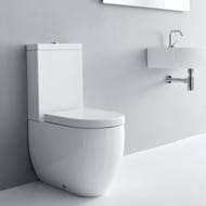 Чаша унитаза-компакта Kerasan Flo 311701 600х360х870 гор.выпуск, крепеж, без сиденья, белый