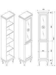 ����� Caprigo ������� nero lucido 400�1850�270 ������ 11650R-020