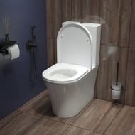 Унитаз-компакт Iddis Stone (640х380х800) STNRDSEi24 безободковый, сиденье с микролифтом, белый