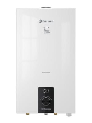 Газовая колонка Thermex Tion Т 26 D (650х400х180) электронный розжиг, 13 л/мин, белая