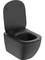Унитаз подвесной Ideal Standard IdealMood 535х365 без ободка, сиденье микролифт, черный мат. T4665V3