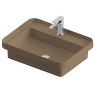 Раковина ArtCeram Fuori Scala 600х450 врезная/накладная, серо-коричневая TFL034 41; 00