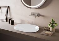 Раковина накладная Vitra Frame 560х390 встраиваемая,антибактериальное покрытие,белый 5652B403-0016