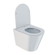 Унитаз подвесной IDDIS Calipso 515х355х365 безободковый, с сиденьем, белый CALRDSEi25/CALRNSEi25