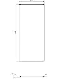 ������� ������ Ideal Standard CONNECT 2 L (900�1950) ������� ��������, ������ �������  K9374EO