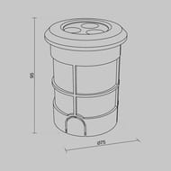 ������������ ���������� Maytoni Flash (����) O044DL-L3S3K, 3000K 3�� IP 67, �������