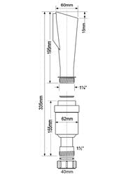   McAlpine (1 1/4"40)   ,  (D=60) FWM40