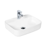 Раковина накладная BelBagno (500х390х135) прямоугольная, с отверстием под смеситель, белая BB1321