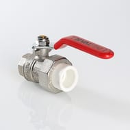 Кран шаровый латунный Valtec 32х1"в с полусгоном (ручка) VTp.742.0.03206