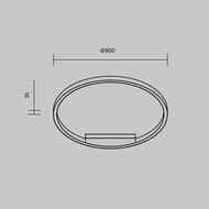 ���������� ���������� Maytoni MOD058CL-L50BSK, 51��, 120�, IP20, LED, ������