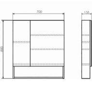 �������-���� COMFORTY �������-70 (700�800�132) ���������, ��� ������ 00-00008851