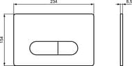Клавиша смыва для инсталляций Ideal Standard OLEAS М1 SmartFlush двойная, белая R0117AC