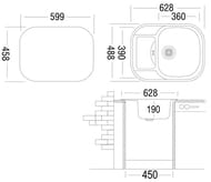 ����� ������� Ukinox Galant 628�488 ������������ ����. ����� 0,8��, ���� 3 1/2, GAP 628.488 -GW8K 1R