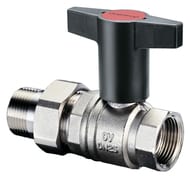 Кран шаровый Oventrop Optibal 3/4"ВН DN-20 с американкой, 16 бар, удлиненная ручка, 1075706