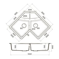 ����� Omoikiri SUMI 83C BL (1021�830�206) �������, �������, ����������, ����-������ 4993864