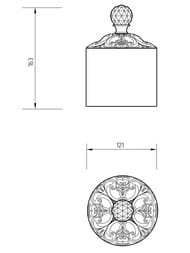 Migliore Cristalia ������� ������� 9 �� ������, ������/SWAROVSKI ML.CRS-60.228.BR/16760