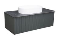 Тумба под раковину La Fenice TERRA Grigio 100 см (952х455х355) серая матовая FNC-01-TER-G-100