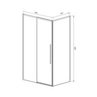 ������� ������ Vincea Slim-N 1000x2000x900 VSR-4SN9010CL ������������� x���