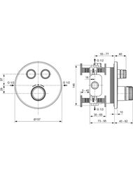 Ideal Standard CERATHERM NAVIGO ��������� ��� ���� A7296A2 �������, ���������,�� �����,����.������