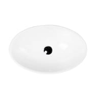 Раковина накладная BelBagno (520х320х140) овальная, без отверстия под смеситель, белая BB1147