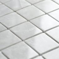 Мозаика мраморная Wild Stone White Polished 48х48 (305х305х4) белая, JMST058 (шт.)
