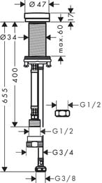 Hansgrohe F21 �������� ������� ����� 72841800