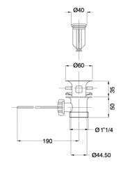 ������ ������ Migliore RICAMBI 1 1/4" ��� �������, ���� 17957