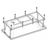 Монтажный комплект для ванны Roca EASY 170х75 ZRU9302900