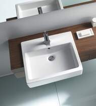 Умывальник встраив. до половины DURAVIT VERO 550х470х170 отверстие под смесит.,перелив 0314550000
