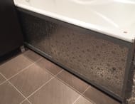 Экран под ванну боковой A-SCREEN Bubble silver 810х530 белый профиль