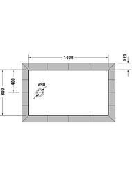 ������ ��������� Duravit Tempano 1400�800�45 720201000000000