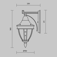 ��������� ���������� Maytoni Rivoli (������) O027WL-01B, E27�1 60�� IP 44, ������