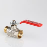 Кран шаровый 1"ВН VALTEC BASE красная ручка VT.215.N.06