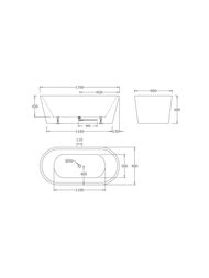 ����� ��������� BelBagno BB71-1700-W0 1700�800�600 ���������������, ��� ��������, �/�, ����: �����
