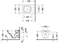 ������! ������ ��������� DURAVIT DURASTYLE 370�540�345 ������������ �������� WonderGliss, �������