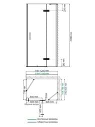 ������� ������ WasserKRAFT Aller 10H06R (1200�800�2000) ������� �����������, ������ ����������