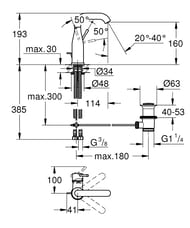  Grohe Essence+ 23462GL1   , U-,  ,  