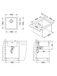 ����� ALVEUS Monarch Quadrix 30 (450�450) ������ �������������, ����.����� 1��, PVD ������ 1103381
