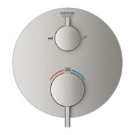Смеситель Grohe Atrio 24138DC3 термостат для ванны на 2 положения, внешняя часть, сталь