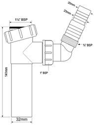 ������� � ����� McAlpine (1 1/4"�32) � ��������� ��� ���.������� TEE1