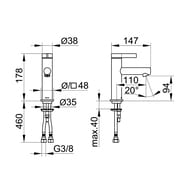 ��������� ��� �������� Keuco IXMO PURE 94 ��,�������������,��� �./��.,������ ���.59502371100