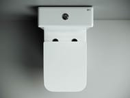 Унитаз-компакт Ceramicanova CUBIC без ободка 840х380х640 сиденье микролифт, белый CN1803-B+CN1803-T