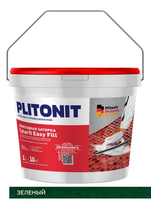 Затирка эпоксидная PLITONIT Colorit EasyFill зелёный, 2 кг