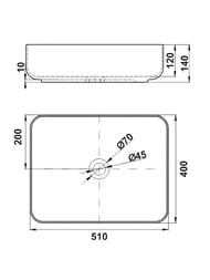�������� ��������� Melana 510�400�140 ���������,��� ��������� ��� ���������,������ ���. MLN-320353MB